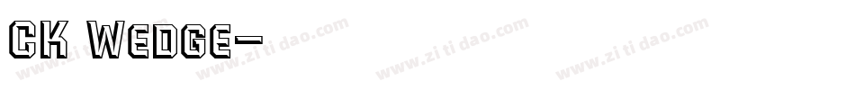 CK Wedge字体转换